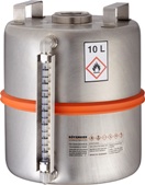 Safety collection barrel (10 liters) with content indicator and 2