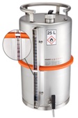Safety barrel (25 liters) with self-closing tap and content indicator