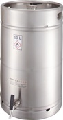Safety barrel (50 liters) with self-closing tap